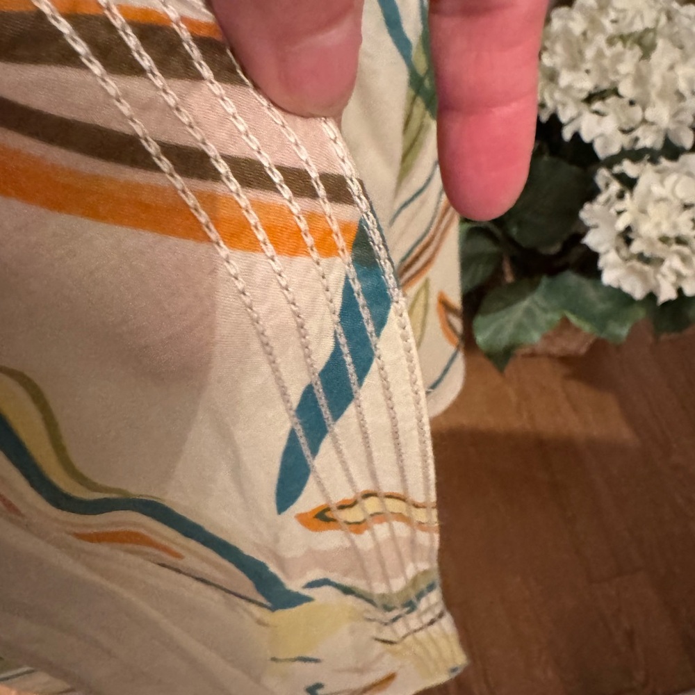 Cabi Colorful  Paper Bag Cotton   Skirt - Picture 8 of 11
